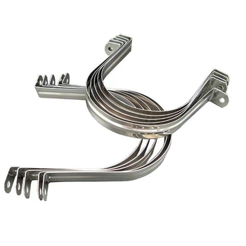 Stenový U‑tvarovaný držiak potrubia s klipom na mäkké potrubie a vešiačim kanálom na potrubie — Typ: Iné; Rozsah použitia: Iné; Značka: Iné