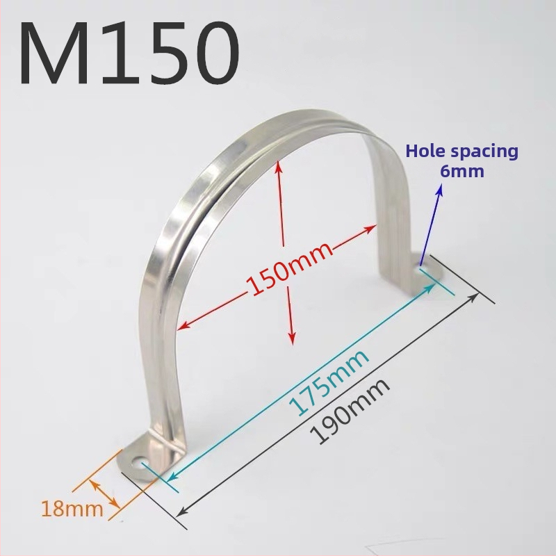 Stenový U‑tvarovaný držiak potrubia s klipom na mäkké potrubie a vešiačim kanálom na potrubie — Typ: Iné; Rozsah použitia: Iné; Značka: Iné