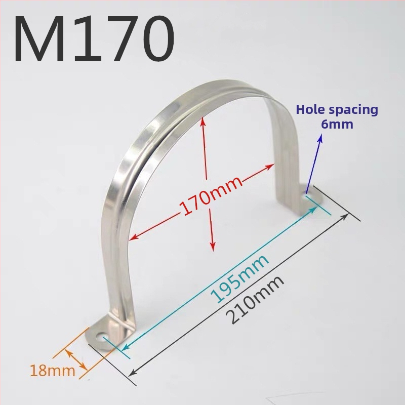 Stenový U‑tvarovaný držiak potrubia s klipom na mäkké potrubie a vešiačim kanálom na potrubie — Typ: Iné; Rozsah použitia: Iné; Značka: Iné