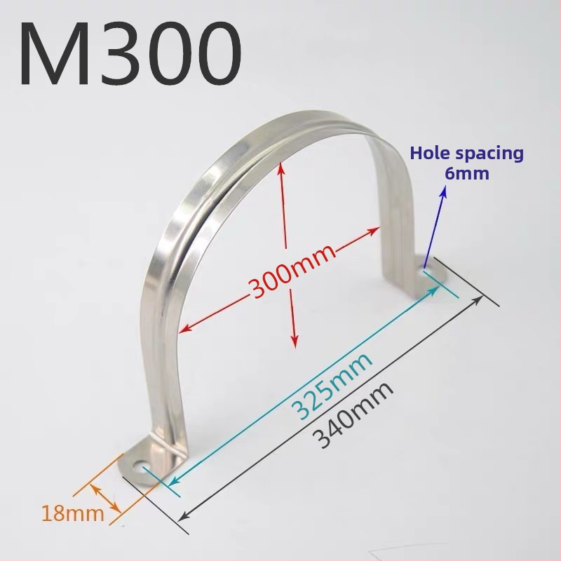 Stenový U‑tvarovaný držiak potrubia s klipom na mäkké potrubie a vešiačim kanálom na potrubie — Typ: Iné; Rozsah použitia: Iné; Značka: Iné