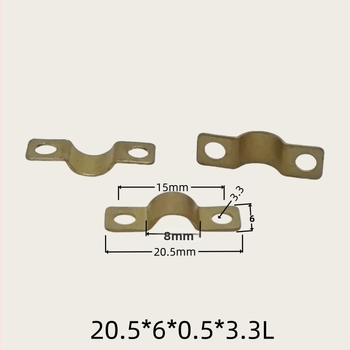 Držiak na káble, kovový klip typu most na ukotvenie vodičov