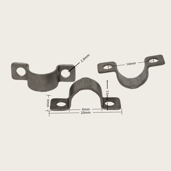 Držiak na káble, kovový klip typu most na ukotvenie vodičov