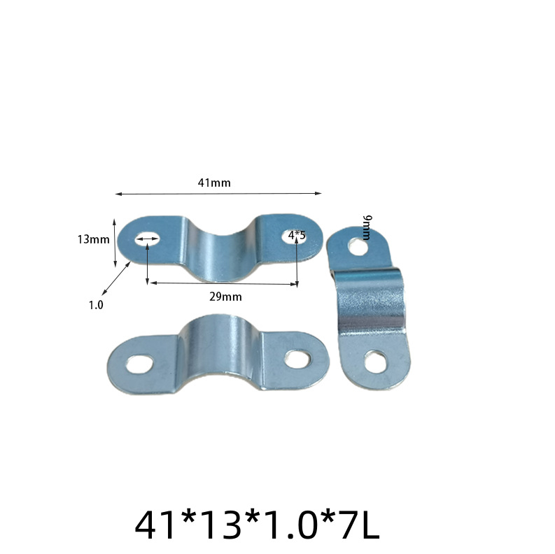 Držiak na káble, kovový klip typu most na ukotvenie vodičov