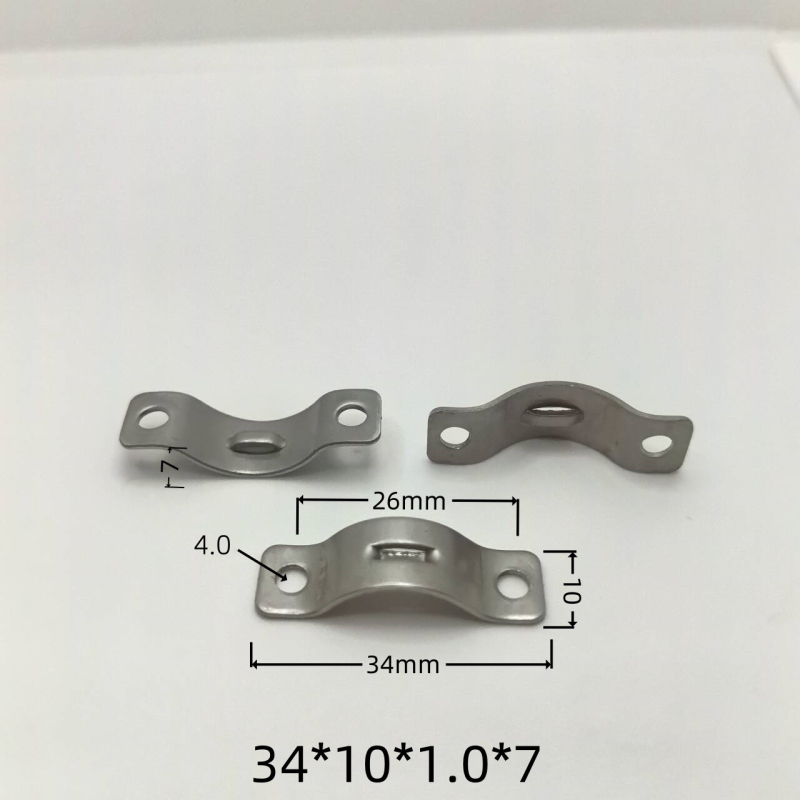 Držiak na káble, kovový klip typu most na ukotvenie vodičov