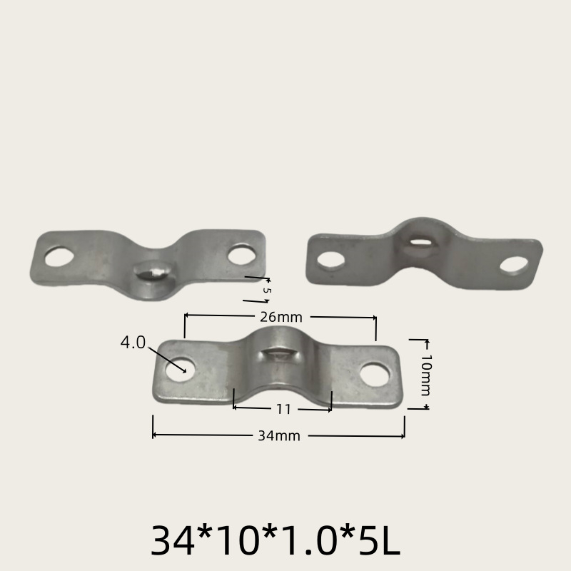 Držiak na káble, kovový klip typu most na ukotvenie vodičov