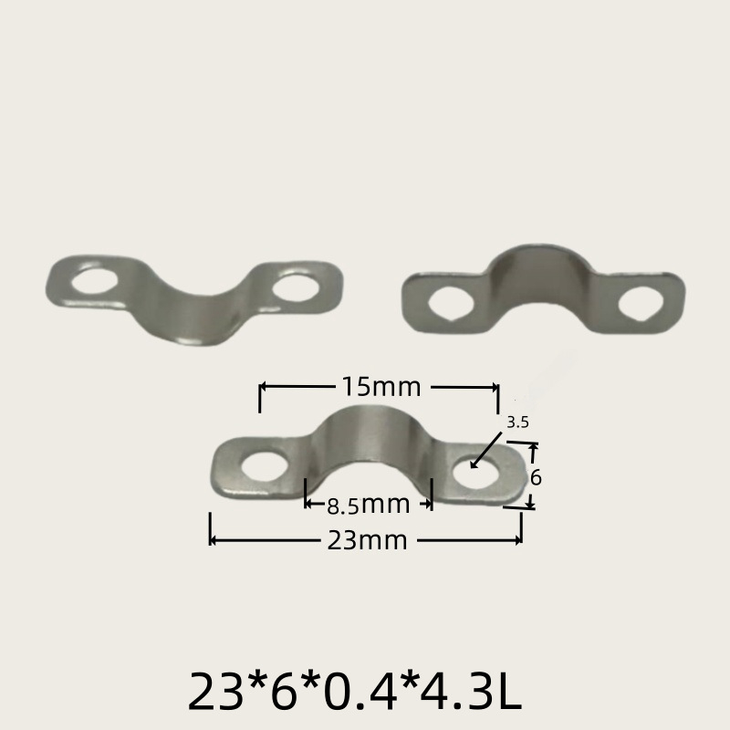 Držiak na káble, kovový klip typu most na ukotvenie vodičov