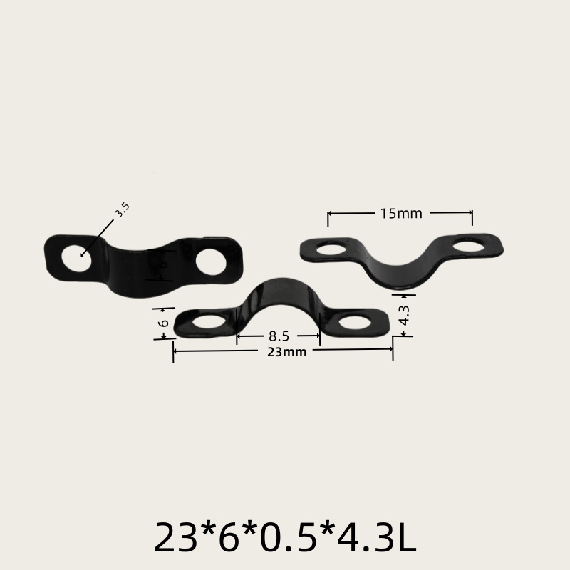 Držiak na káble, kovový klip typu most na ukotvenie vodičov