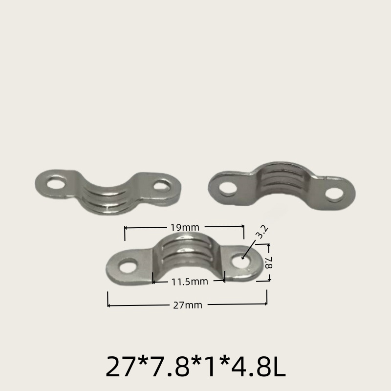 Držiak na káble, kovový klip typu most na ukotvenie vodičov