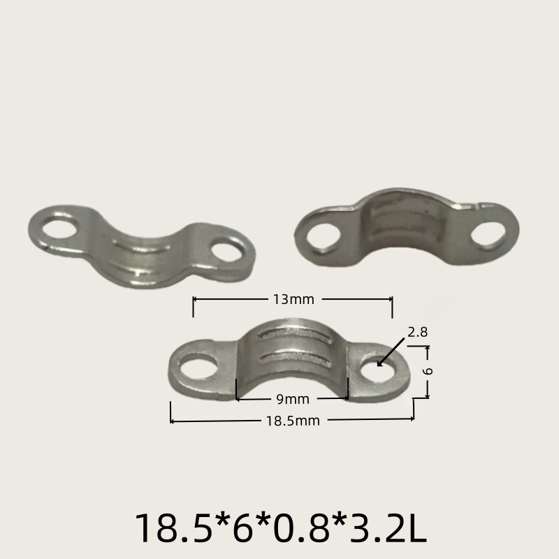 Držiak na káble, kovový klip typu most na ukotvenie vodičov