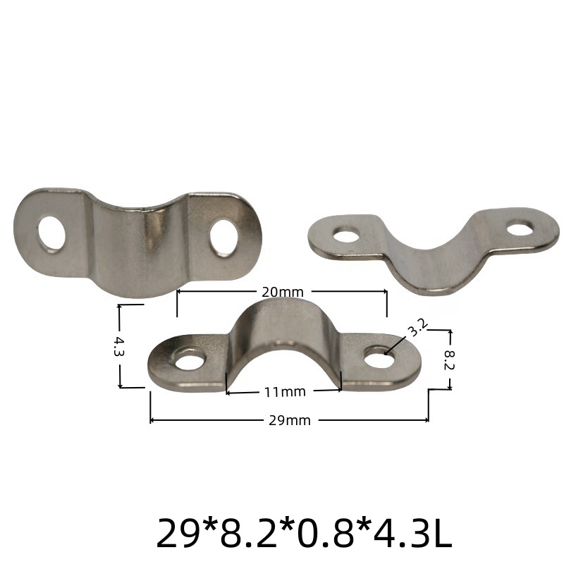 Držiak na káble, kovový klip typu most na ukotvenie vodičov
