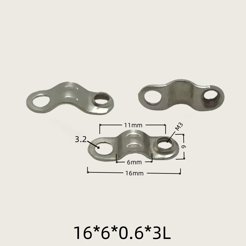 Držiak na káble, kovový klip typu most na ukotvenie vodičov