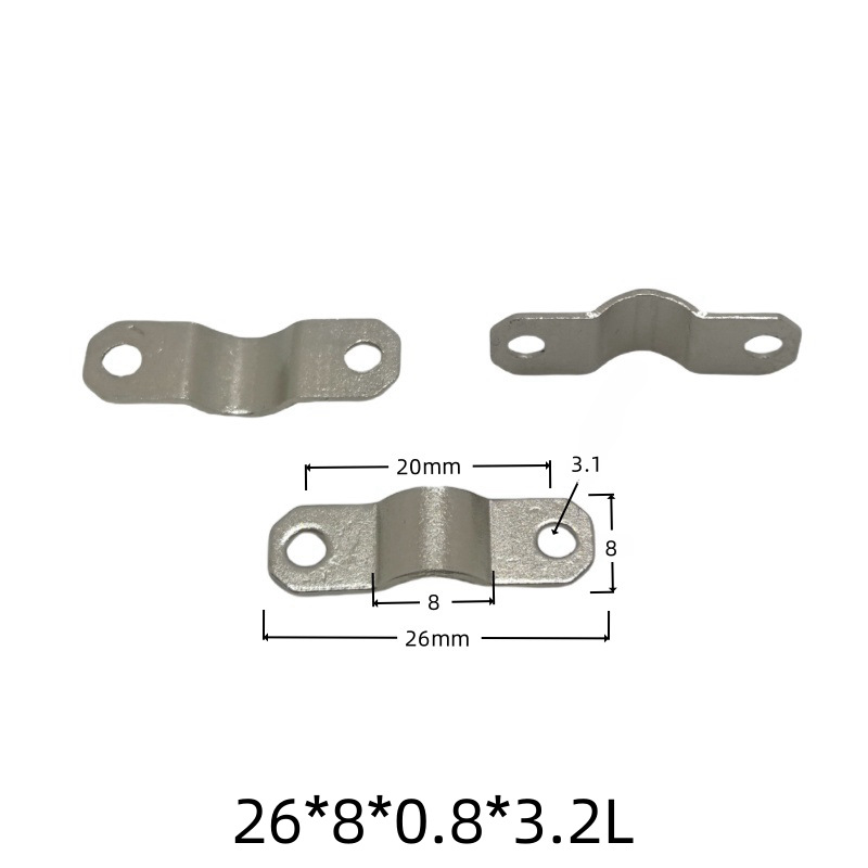 Držiak na káble, kovový klip typu most na ukotvenie vodičov