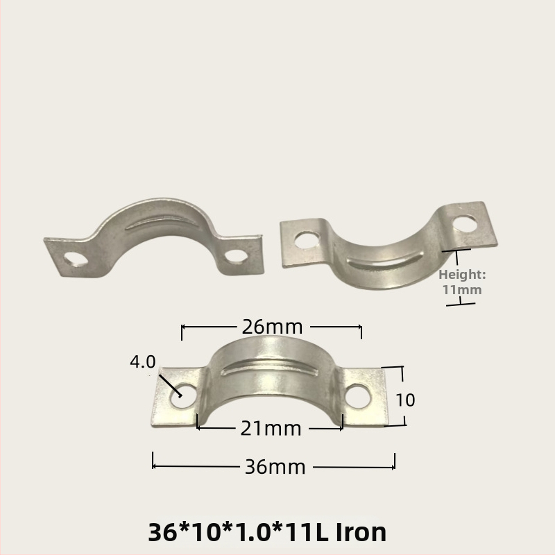 Držiak na káble, kovový klip typu most na ukotvenie vodičov
