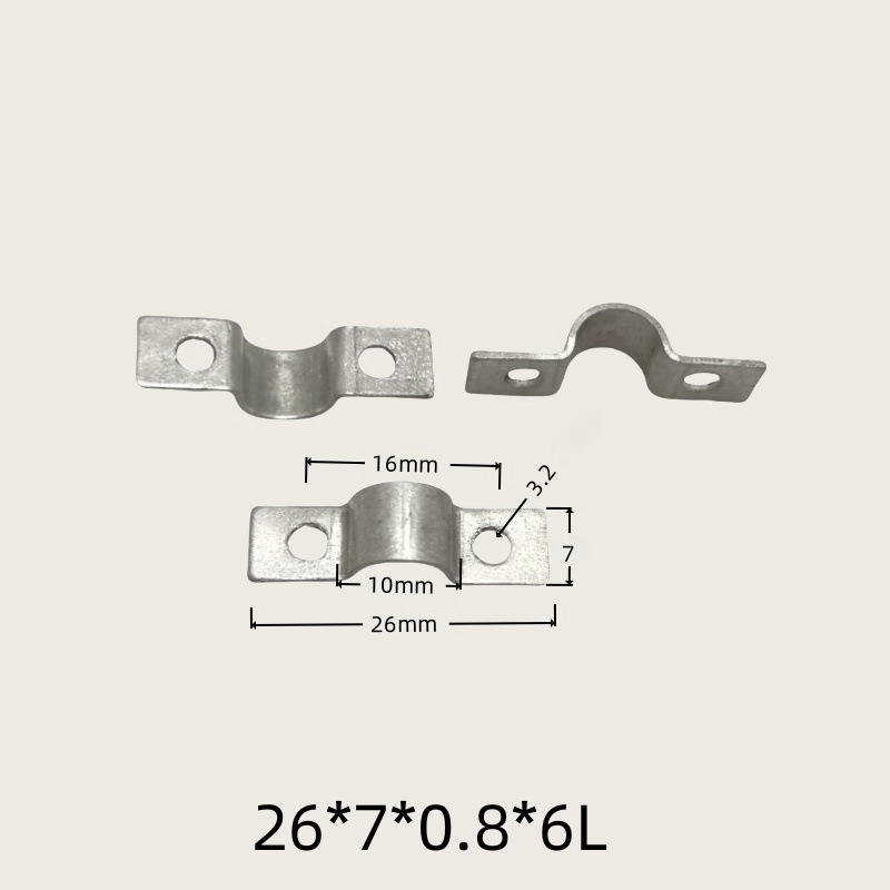 Držiak na káble, kovový klip typu most na ukotvenie vodičov