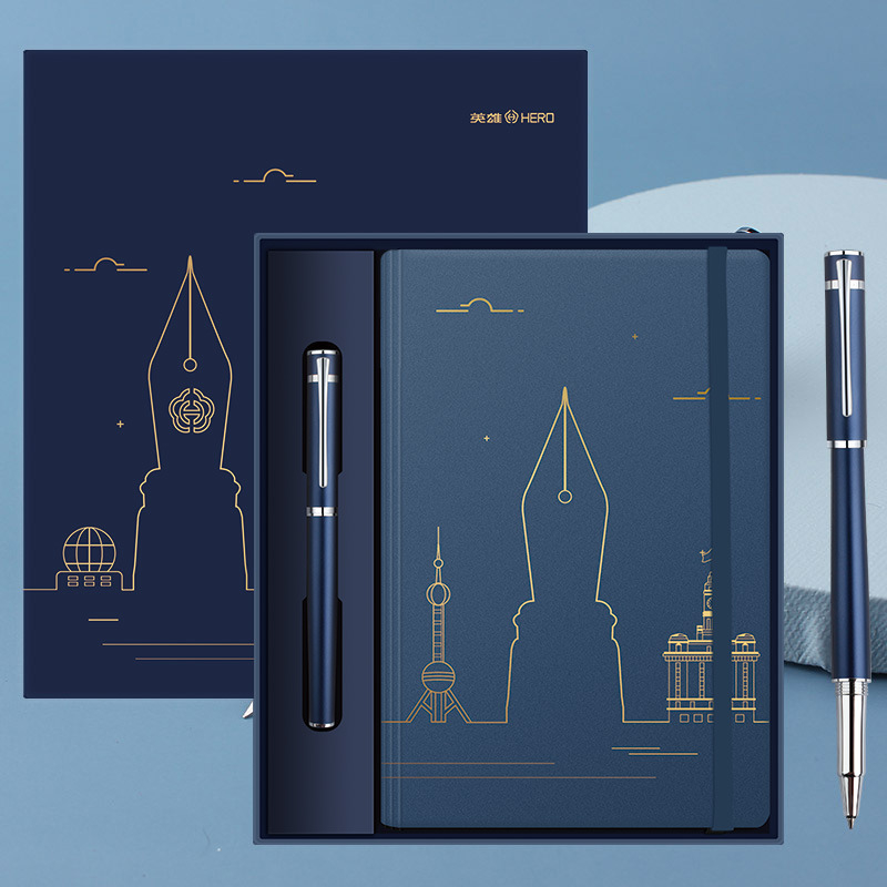 HERO Explorer nalivpero set, metalno kućište, iridij nib, zamjenjivi spremnik za tintu, pogodan poslovni poklon