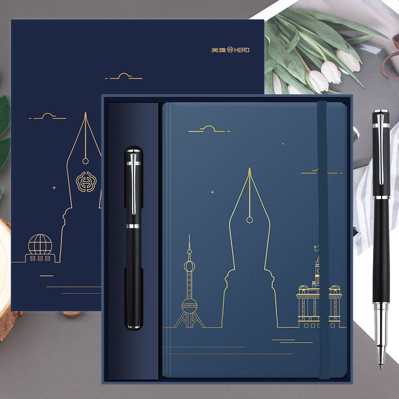 HERO Explorer nalivpero set, metalno kućište, iridij nib, zamjenjivi spremnik za tintu, pogodan poslovni poklon