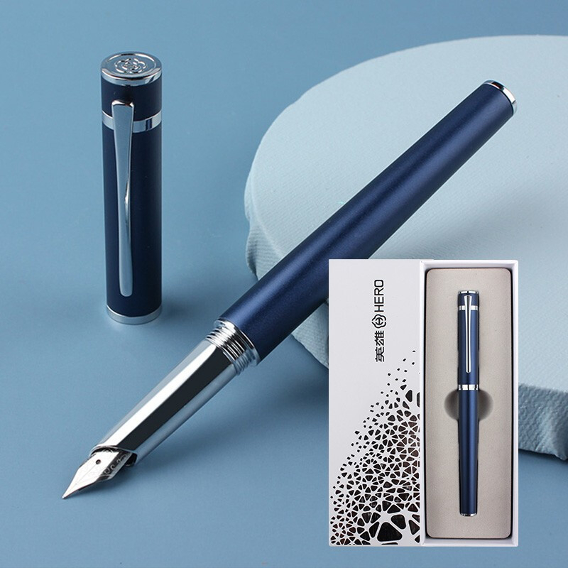 HERO Explorer nalivpero set, metalno kućište, iridij nib, zamjenjivi spremnik za tintu, pogodan poslovni poklon