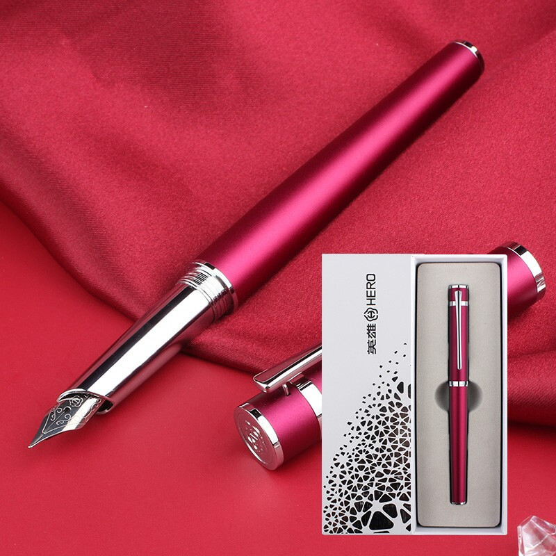 HERO Explorer nalivpero set, metalno kućište, iridij nib, zamjenjivi spremnik za tintu, pogodan poslovni poklon