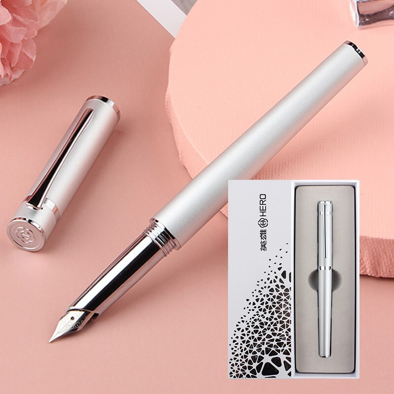 HERO Explorer nalivpero set, metalno kućište, iridij nib, zamjenjivi spremnik za tintu, pogodan poslovni poklon