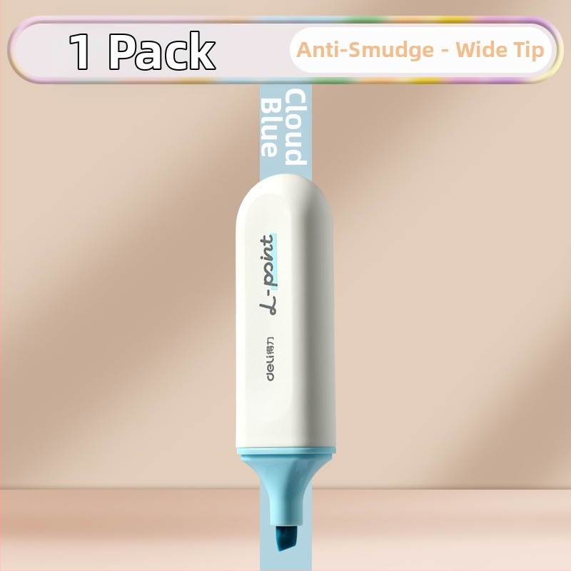 Deli zvýrazňovač pre študentov – sada 12 kusov, šikmý hrot, plastové puzdro, model Dl-ygb-04620, nevymazateľný