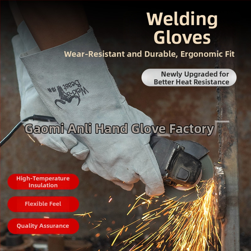 Γάντια συγκόλλησης Welding Beast 4150 από βοδινό δέρμα για ηλεκτροκόλληση