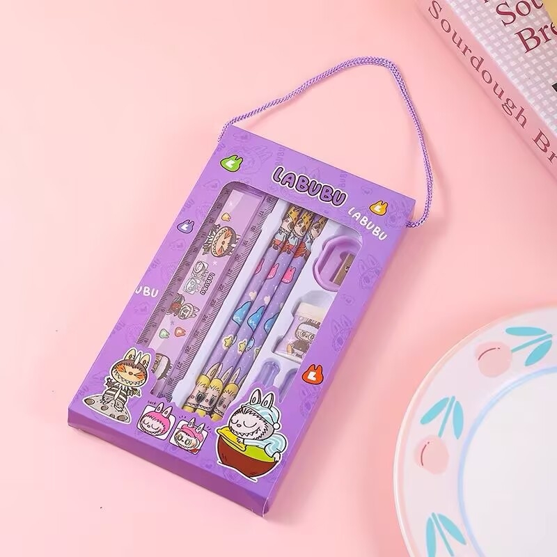 HB okrugle drvene olovke – set za početnike, crtani dizajn za djecu, osnovna škola