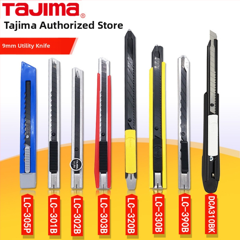 Tajima univerzálny nož s 9 mm automatickým uzamknutím, ABS rukoväť – modely LC305P/LC301B/LC303B