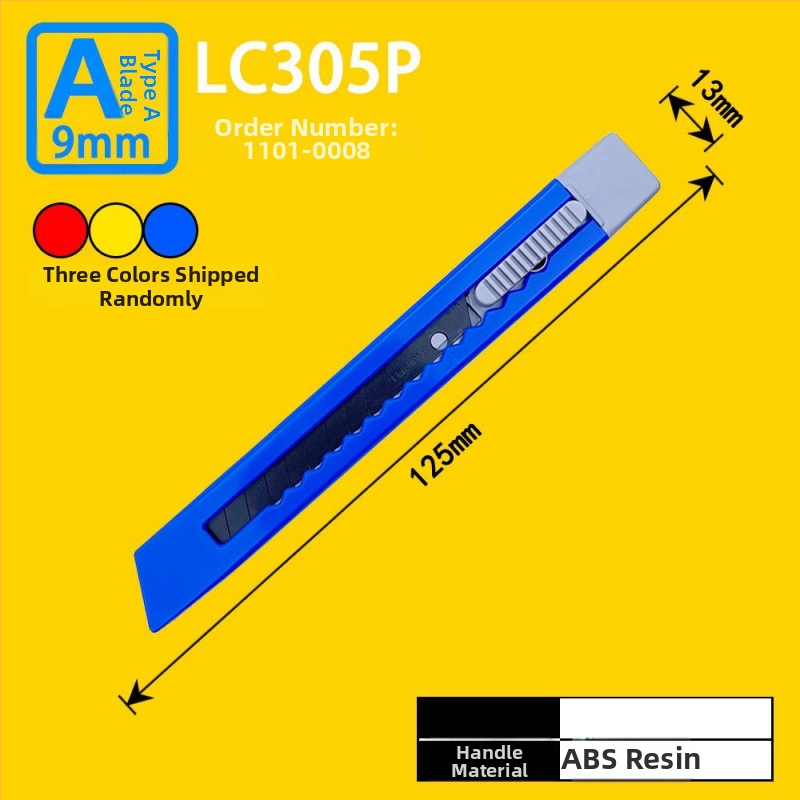 Tajima univerzálny nož s 9 mm automatickým uzamknutím, ABS rukoväť – modely LC305P/LC301B/LC303B