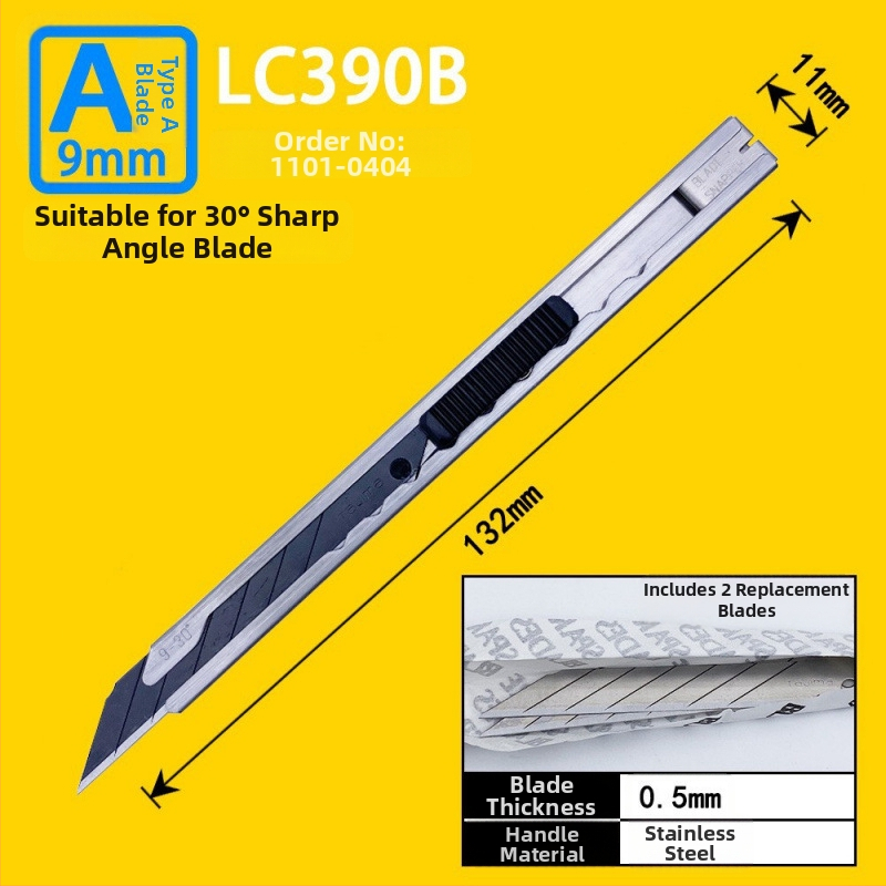 Tajima univerzálny nož s 9 mm automatickým uzamknutím, ABS rukoväť – modely LC305P/LC301B/LC303B