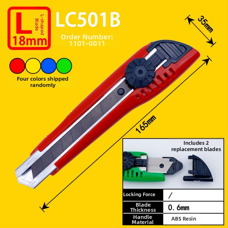 Tajima univerzálny nož s 9 mm automatickým uzamknutím, ABS rukoväť – modely LC305P/LC301B/LC303B