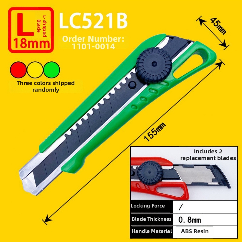 Tajima univerzálny nož s 9 mm automatickým uzamknutím, ABS rukoväť – modely LC305P/LC301B/LC303B