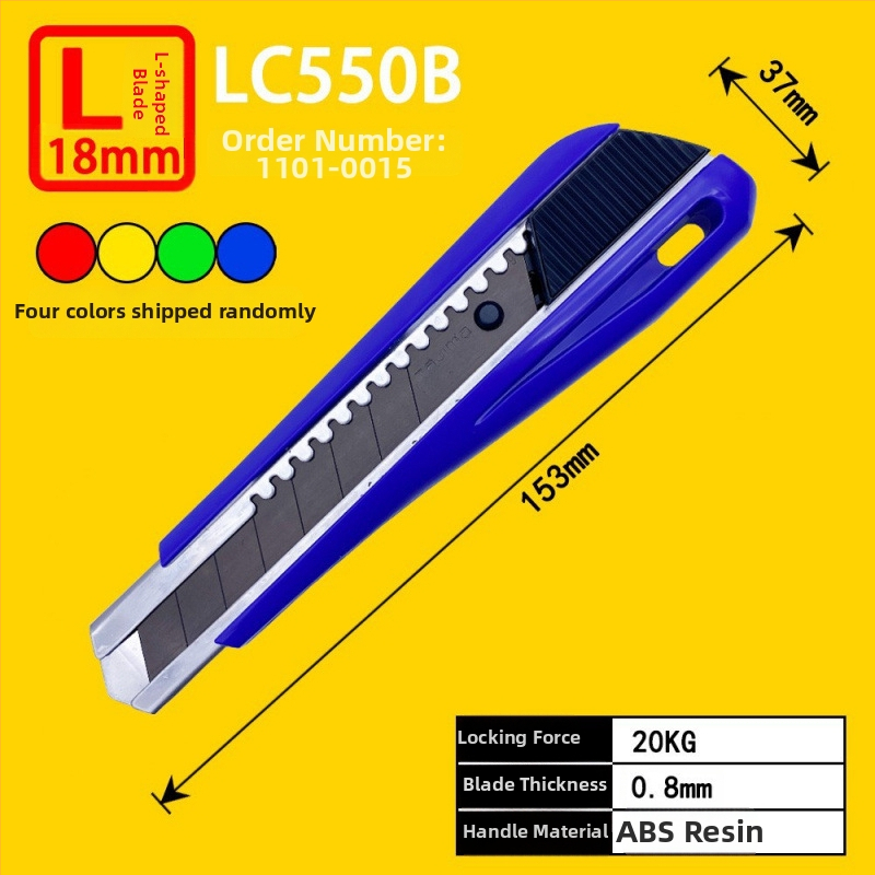 Tajima univerzálny nož s 9 mm automatickým uzamknutím, ABS rukoväť – modely LC305P/LC301B/LC303B