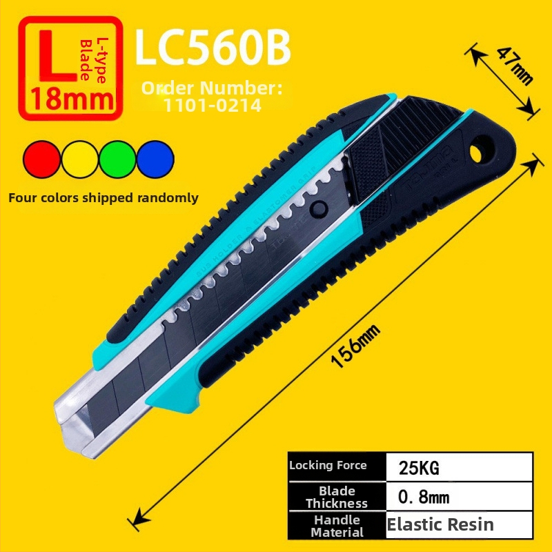 Tajima univerzálny nož s 9 mm automatickým uzamknutím, ABS rukoväť – modely LC305P/LC301B/LC303B