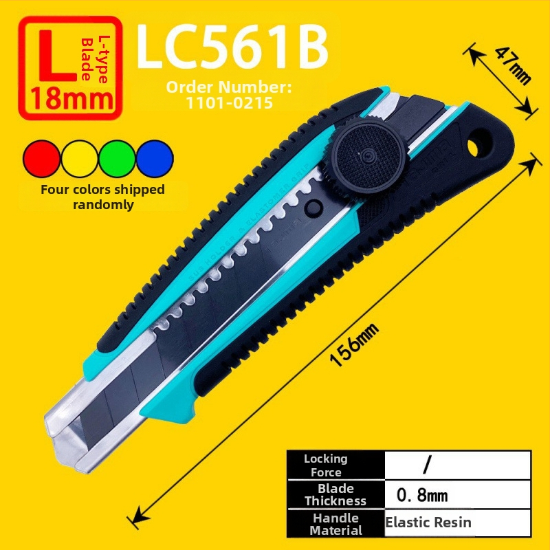 Tajima univerzálny nož s 9 mm automatickým uzamknutím, ABS rukoväť – modely LC305P/LC301B/LC303B