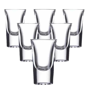 Set čašica za žestoka pića od običnog stakla, kapacitet preko 1000 ml, više od 10 komada, jednostavan stil