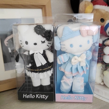 Plišana mačkica s dugim nogama, privjesak za torbu, PP pamuk punjenje, super mekan kratki pliš, za uzrast 14+