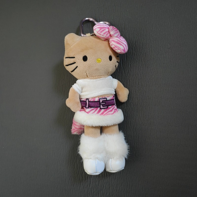 Plišana mačkica s dugim nogama, privjesak za torbu, PP pamuk punjenje, super mekan kratki pliš, za uzrast 14+