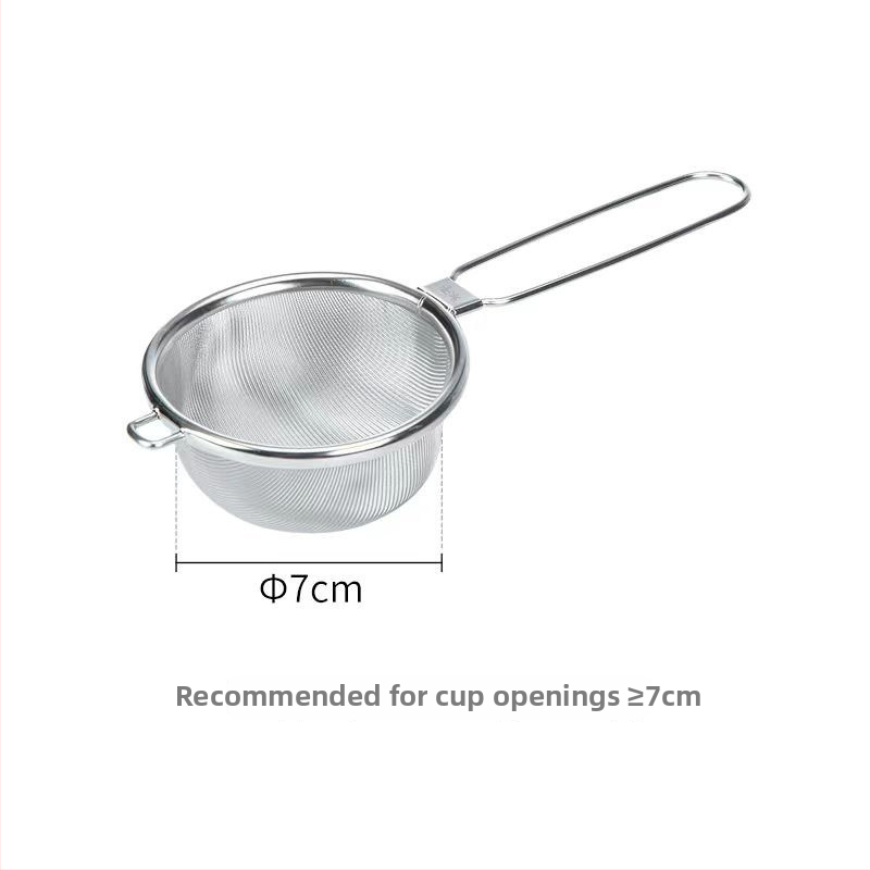 BARSOUL Trojuholníkový dvojvrstvový filter na koktaily s jemnou sieťkou a lyžičkou na ľad, z nerezovej ocele 304, moderný minimalistický štýl