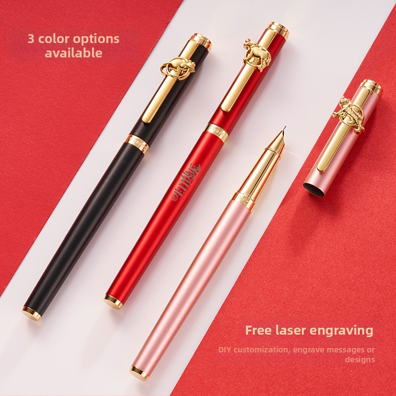 Zodijak nalivpero WZ-612 u poklon kutiji, metalno kućište, rotacijski sustav apsorpcije tintom, standardna vrh pera, logo tiskano