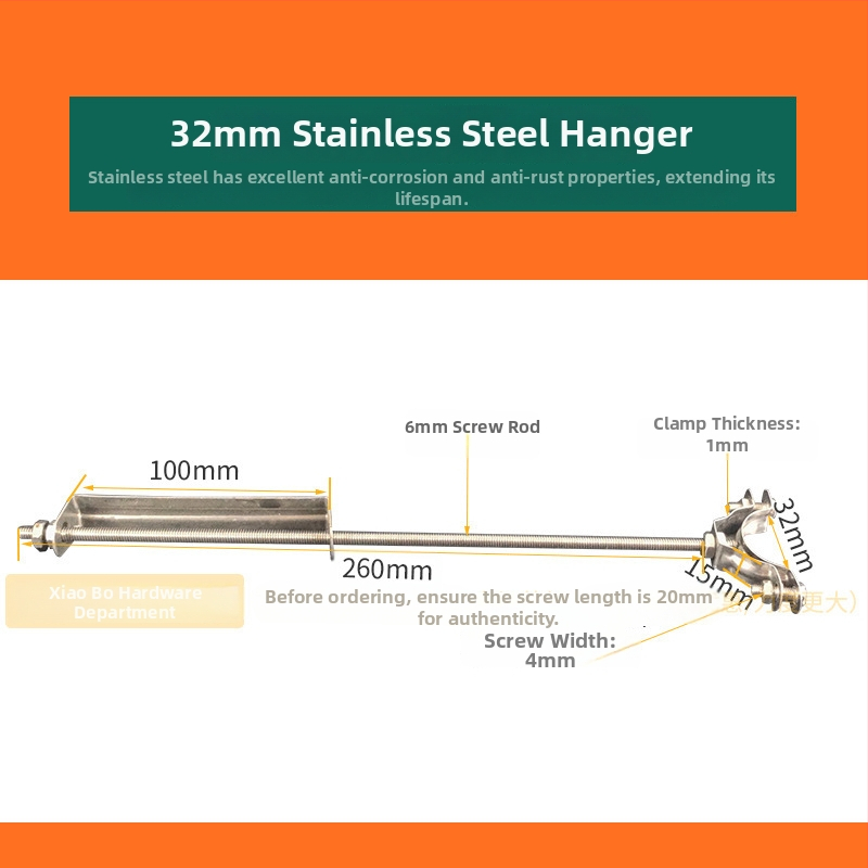 PVC cijev i nehrđajući čeli viseći stezalj kit — Tip: Drugo; Opseg primjene: Drugo; Brend: Domaći brend