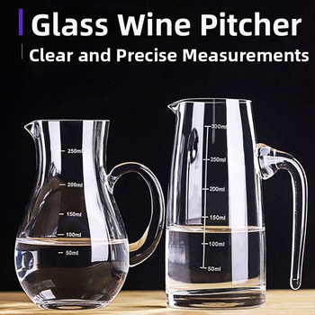 Dekanter na likér z bezolovnatého krištáľového skla so stupnicou – set pohárov pre domáce použitie, štýl: nový čínsky štýl