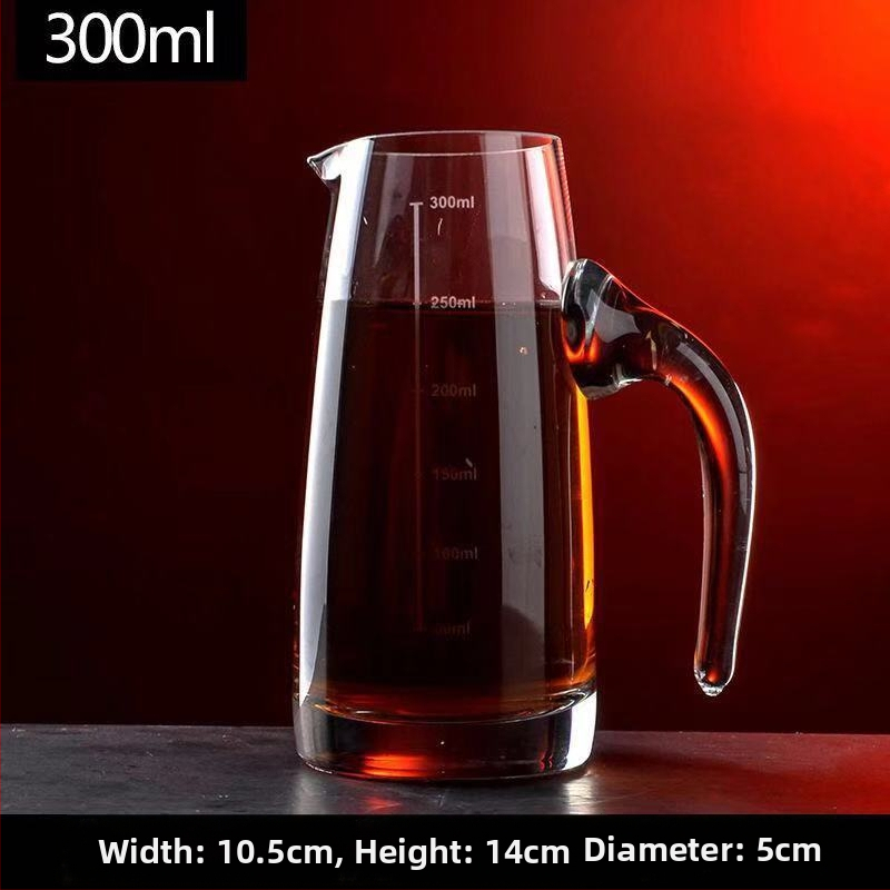 Dekanter na likér z bezolovnatého krištáľového skla so stupnicou – set pohárov pre domáce použitie, štýl: nový čínsky štýl