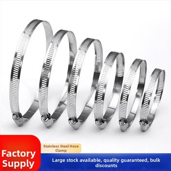 Spona na hadicu z 201 nerezovej ocele, americký štýl, pre plynové rúry, nominálny priemer 10-200 mm