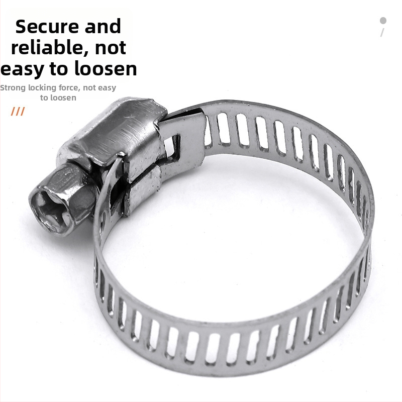 Spona na hadicu z 201 nerezovej ocele, americký štýl, pre plynové rúry, nominálny priemer 10-200 mm