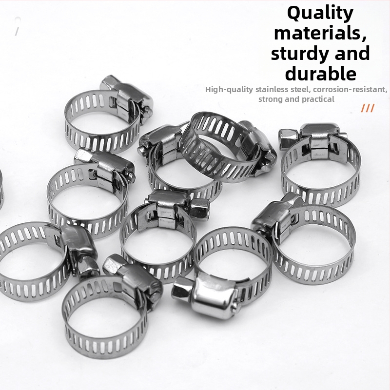 Spona na hadicu z 201 nerezovej ocele, americký štýl, pre plynové rúry, nominálny priemer 10-200 mm