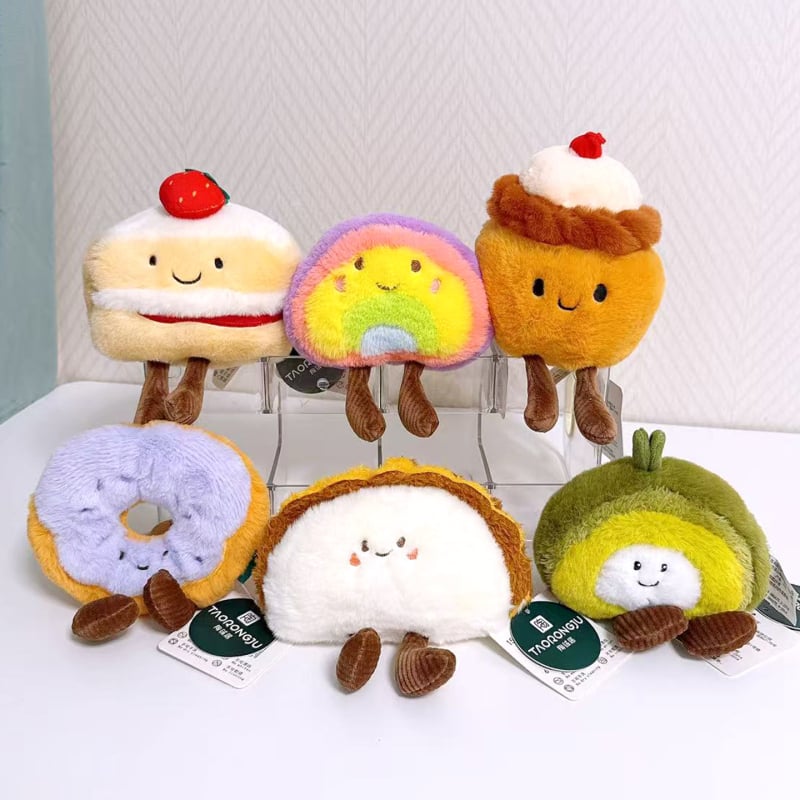 Plush igračka u obliku torte, desertna serija, PP pamuk punjenje, visokokvalitetni pliš, za uzrast 7-14