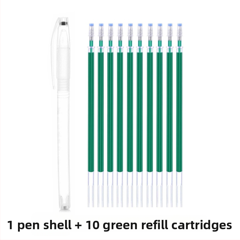 DD Náhradná náplň na šitie oblečenia – Pero s vysokoteplotným vymazaním, plastové telo, šírka čiary 0,7 mm