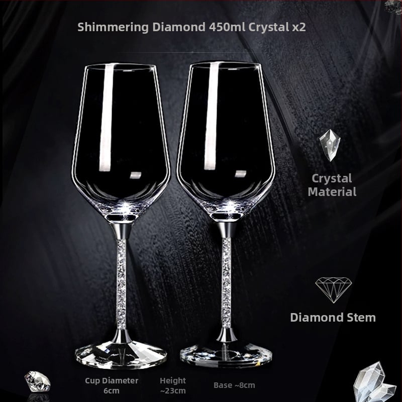 Σετ ποτηριών κρασιού από γυαλί, Premium ποιότητα, Μοντέρνο μινιμαλιστικό στυλ, Συσκευασμένο σε κουτί από χαρτόνι