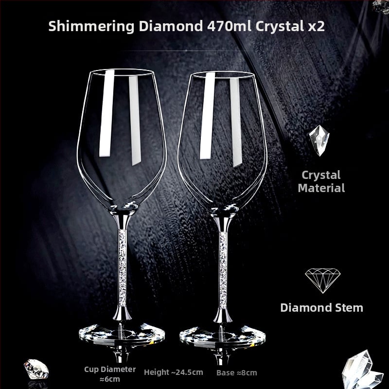 Σετ ποτηριών κρασιού από γυαλί, Premium ποιότητα, Μοντέρνο μινιμαλιστικό στυλ, Συσκευασμένο σε κουτί από χαρτόνι