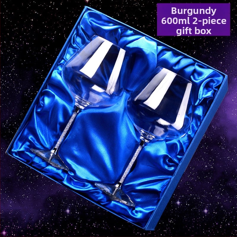 Σετ ποτηριών κρασιού από γυαλί, Premium ποιότητα, Μοντέρνο μινιμαλιστικό στυλ, Συσκευασμένο σε κουτί από χαρτόνι